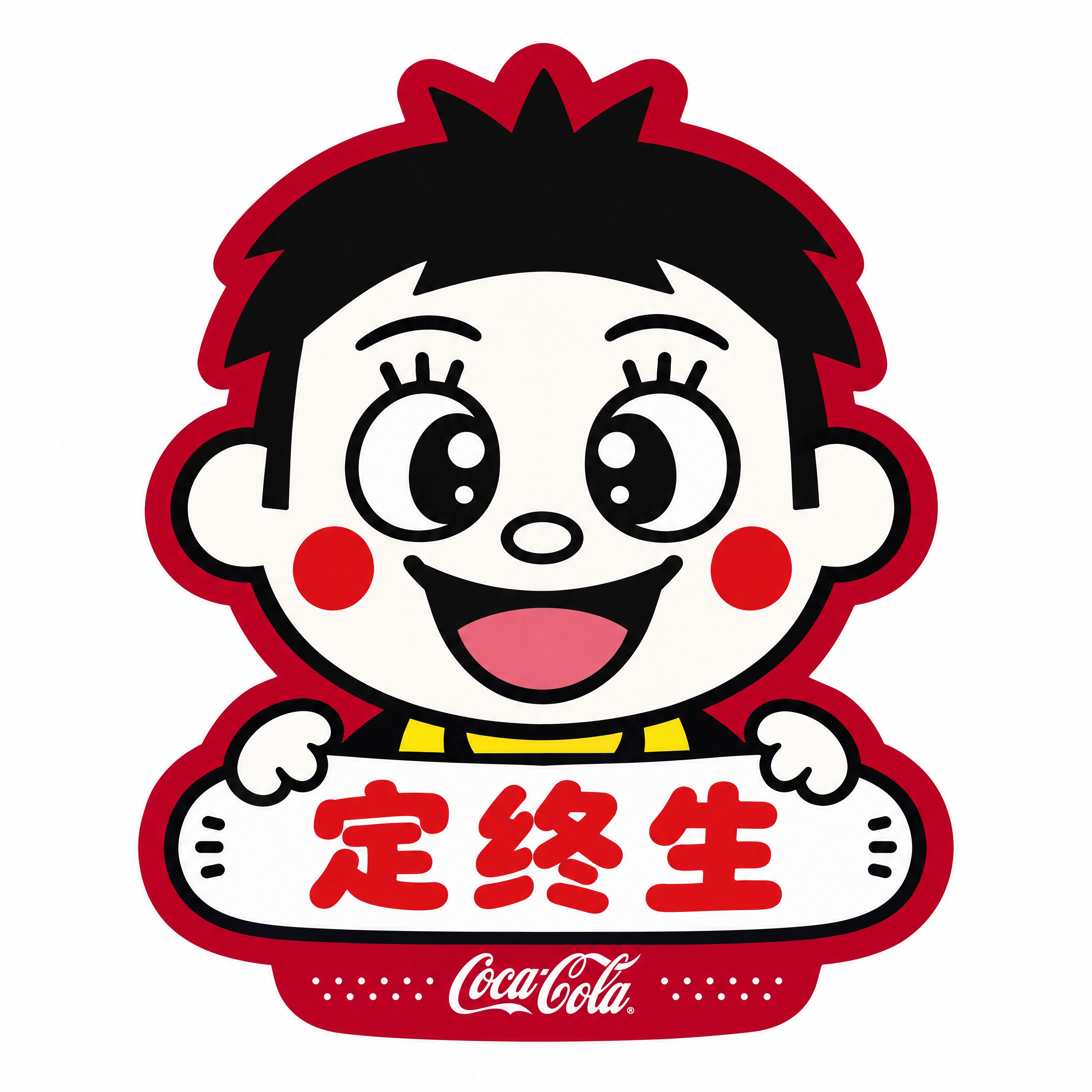 从参考图中抠出第四排最左边旺仔罐身上的贴纸（定终生款），严格保… - 图片创意预览