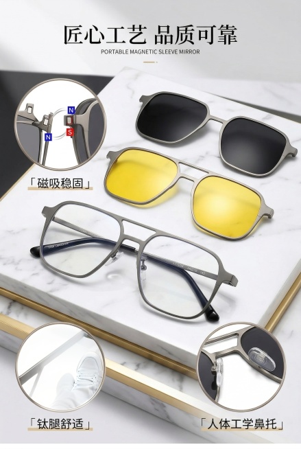 这里面的镜腿部细节不对预览效果