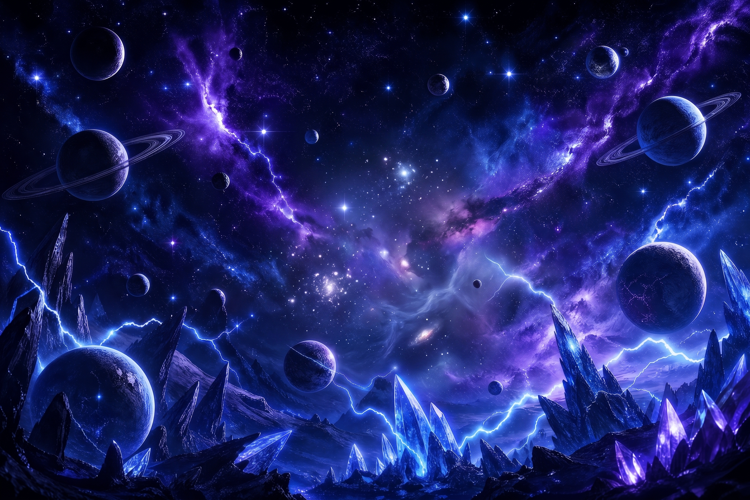 去掉中间的大星球 - 图片创意预览