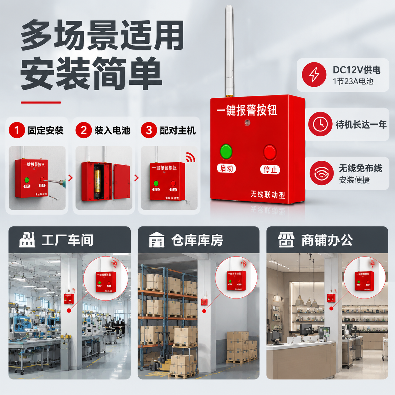 [主图-4] 适用场景与安装示意图，核心任务：展示产品适用的报… - 图片创意预览