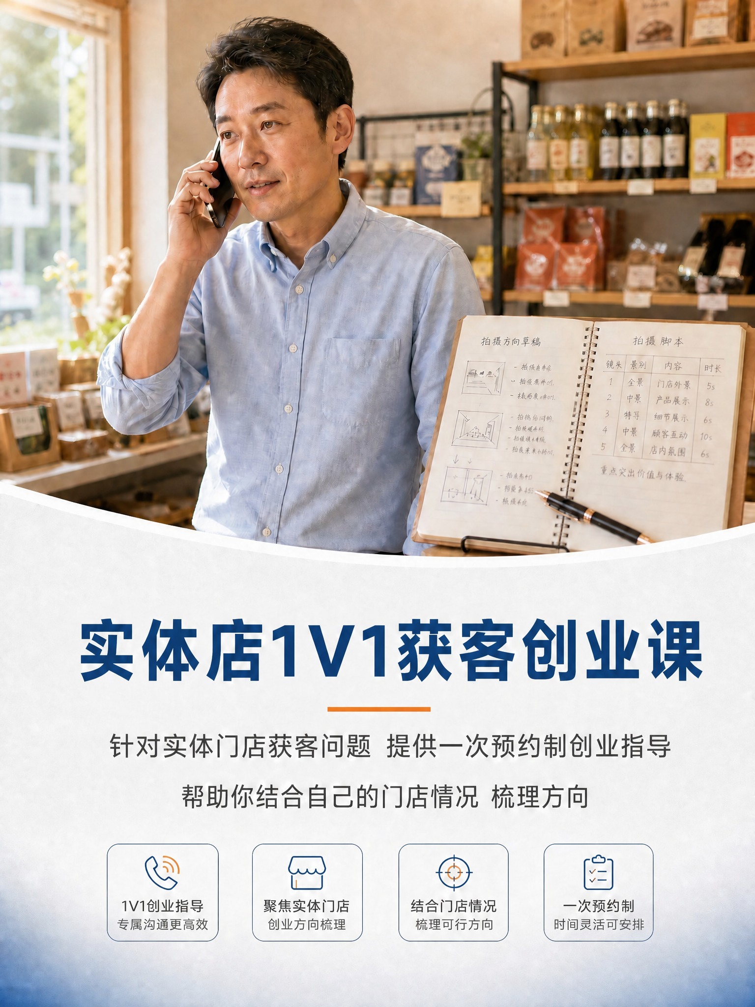 基于参考图进行修改：去掉所有"咨询"二字，替换为合理的创业课相… - 图片创意预览