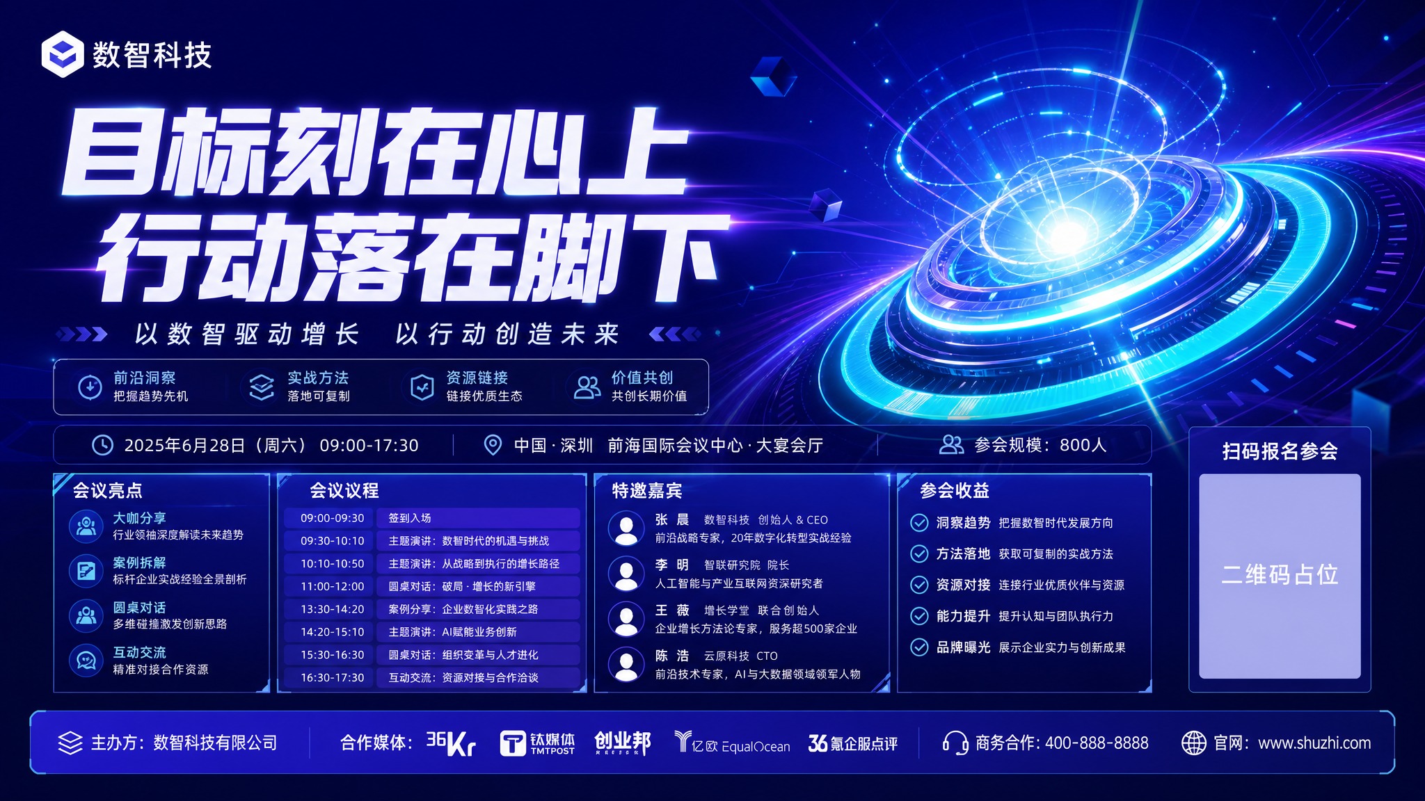 以参考图中第2张（右上角科技光环款）深蓝紫科技海报模板为版式骨… - 图片创意预览