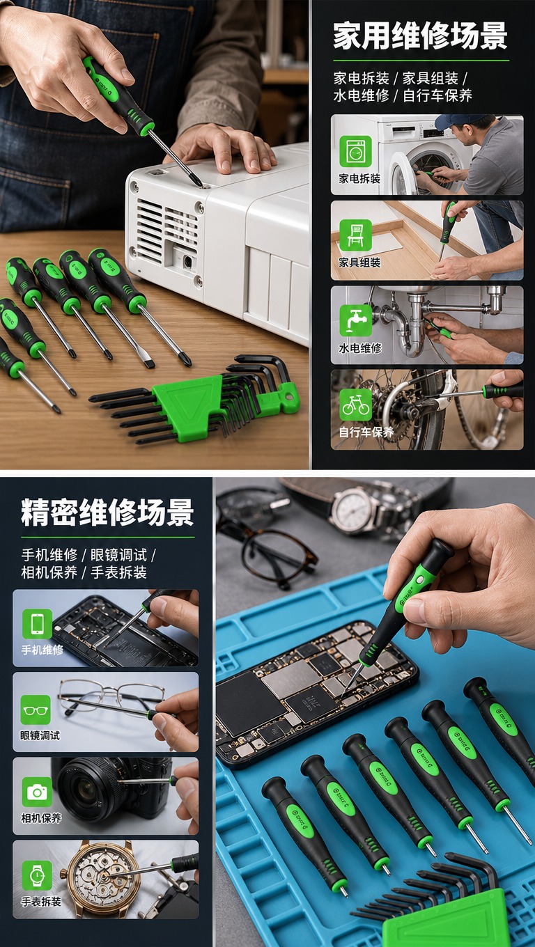 [商品] 使用【图1】绿色常规螺丝刀组、【图2】精密螺丝刀组、… - 图片创意预览
