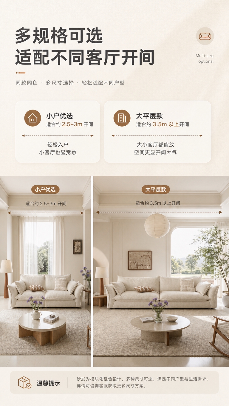 [商品] 使用【图1】S2523 格兰朵沙发，米白色意式方块款… - 图片创意预览