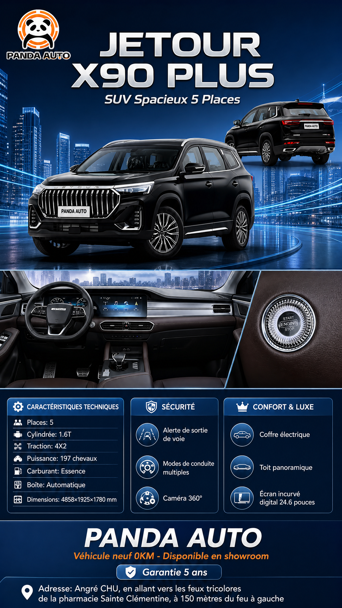 JETOUR X90 PLUS 5座SUV商业海报，竖版9:1… - 图片创意预览