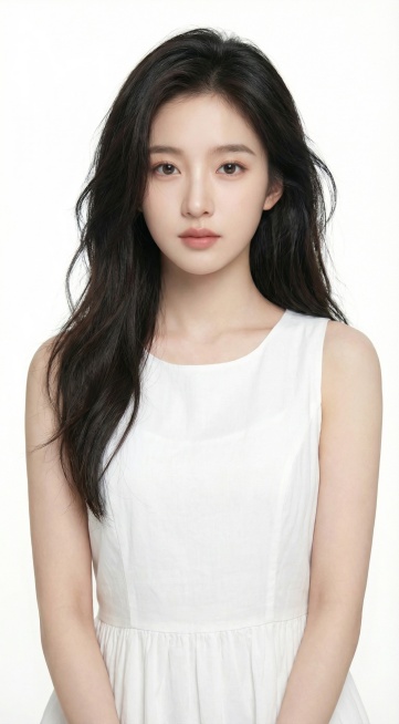 将人物的衣服换成夏天的白色连衣裙预览效果