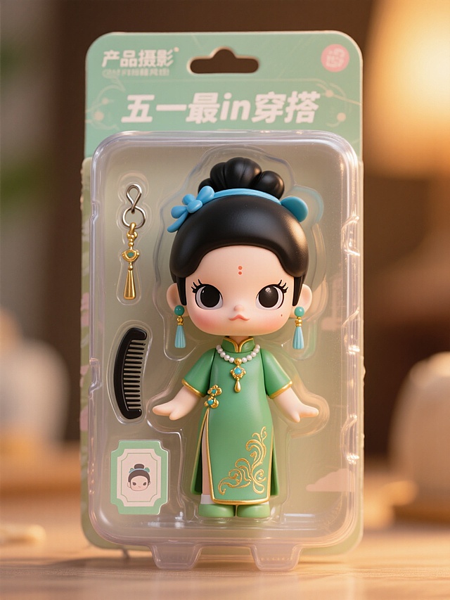 盒子上部有文字“五一最in穿搭”