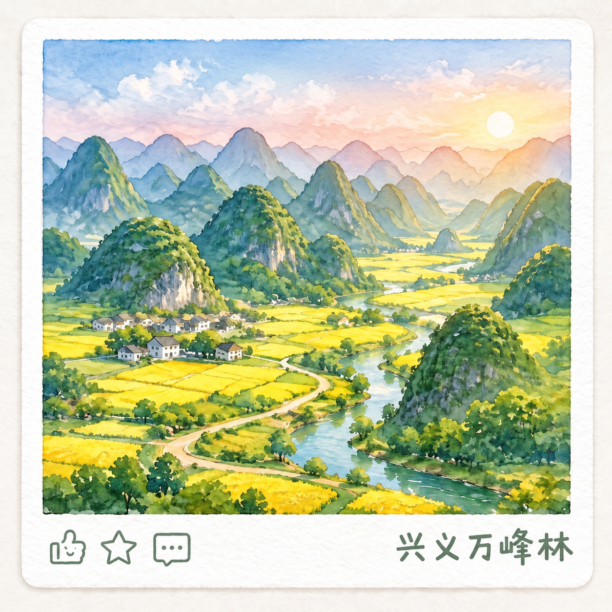 修正左下角的点赞图标，将其改成标准简洁的大拇指点赞线条图标（只… - 图片创意预览