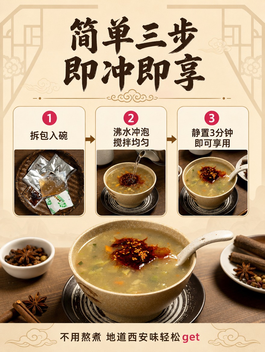 [商品] 使用【图2】料包图、【图4】成品汤图；保留料包形态、… - 图片创意预览