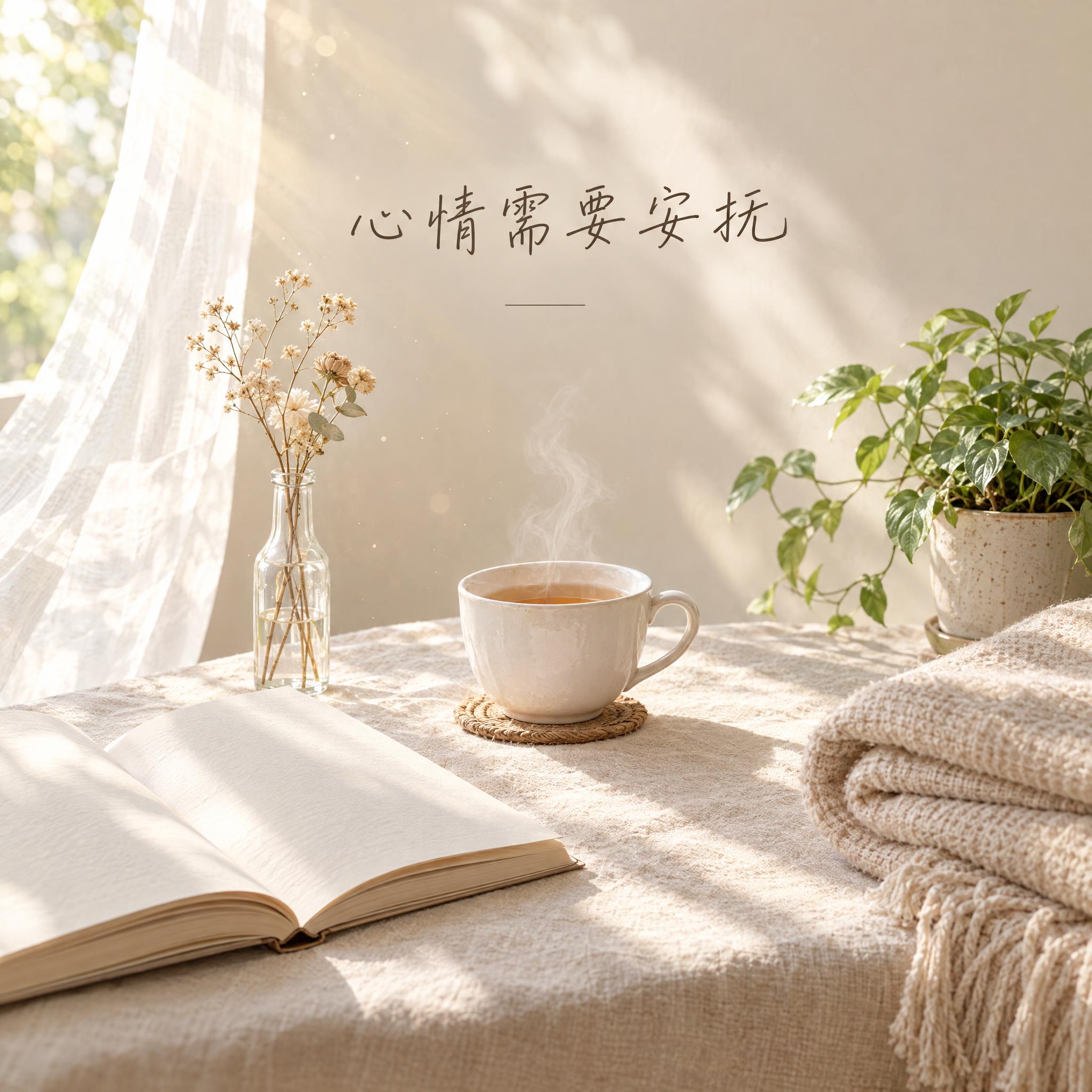 一张用于微信朋友圈发布的心情配图，正方形 1:1 构图，主题是… - 图片创意预览