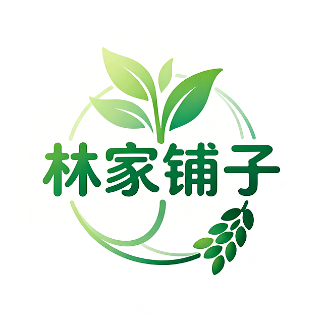 清新自然的撕纸风设计，双色绿渐变搭配扁平化叶片与麦穗，大字风字体传递质朴舒适感，简约主义风格彰显品牌纯净本真。