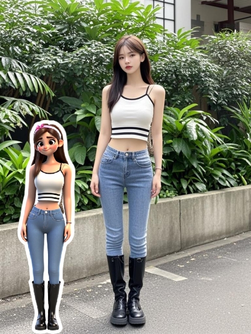 Q版3D风格贴纸头像预览效果