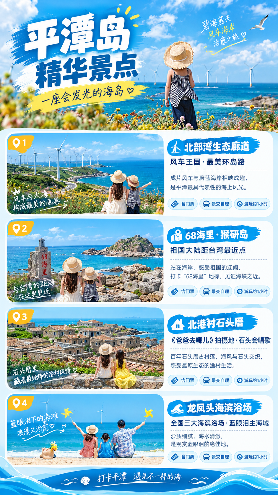 [商品] 旅游线路产品：福州平潭岛4天3晚跟团游；使用【图1】… - 图片创意预览