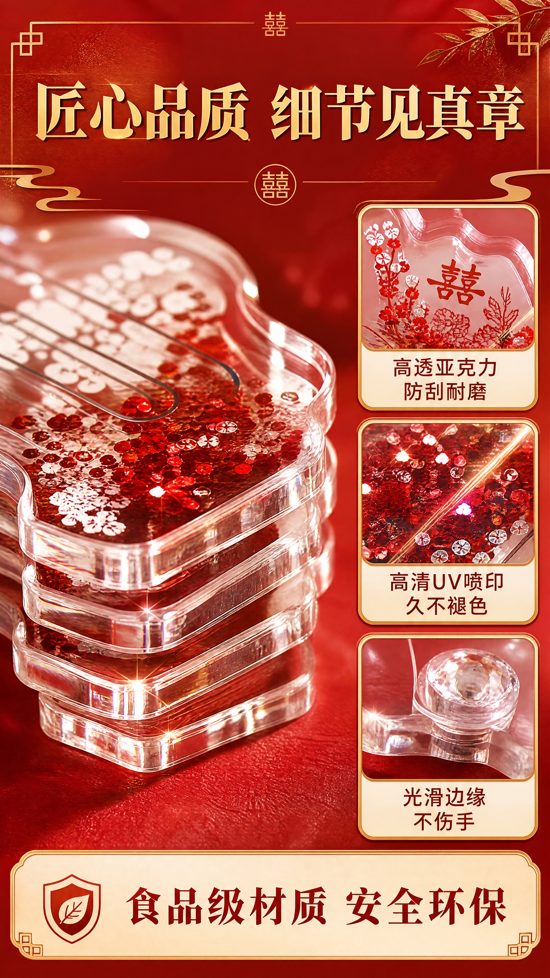 [商品] 使用【图9】亚克力流沙立牌细节图；保留透明亚克力材质… - 图片创意预览