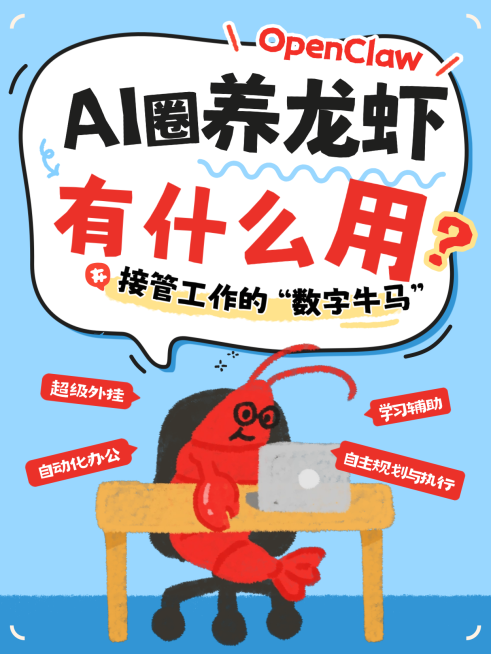 养龙虾AI知识科普吸睛大字小红书封面预览效果
