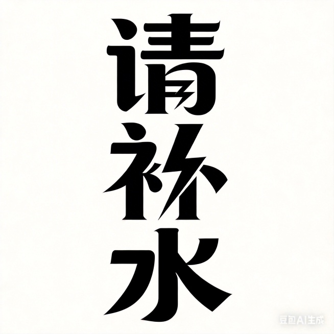 将字体笔划改成锐利、方正、充满运动力量感的风格预览效果