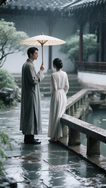 請仔細分析以下的歌詞,包含意境,意義,氛圍...等,不要遺漏任何細節,分析後,請生成切合這首歌詞意境與風格的20張分鏡圖,圖片風景美麗,山水壯麗,色彩艷麗,女的美麗可愛,男的帥氣英挺,圖片與圖片之間要预览效果