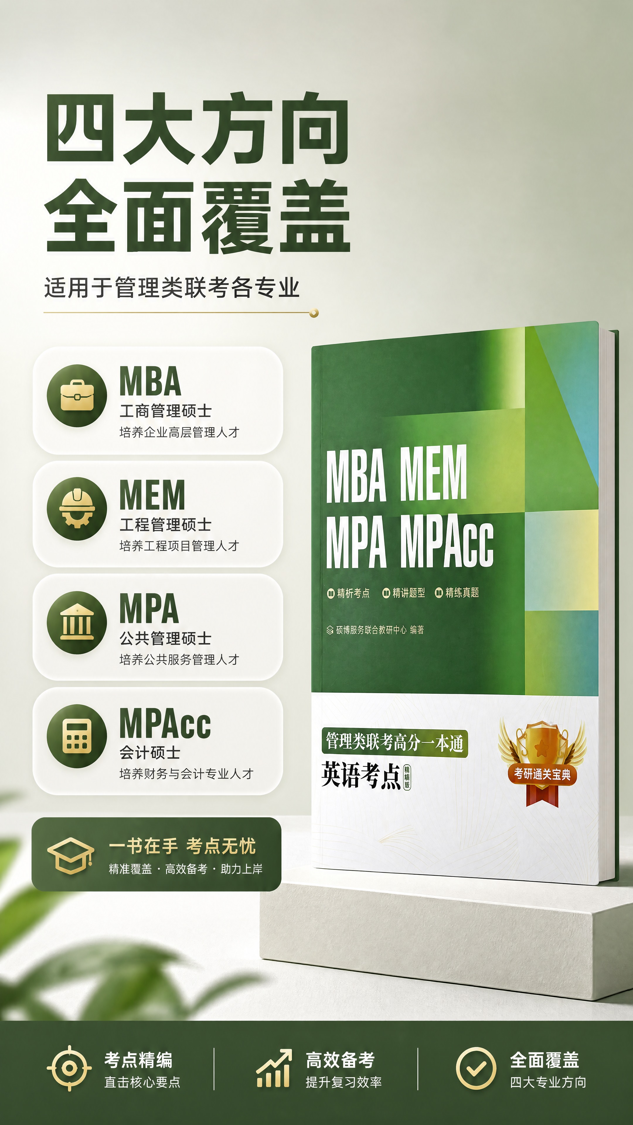 [商品] 使用【图1】管理类联考英语考点精编版书籍；保留封面完… - 图片创意预览