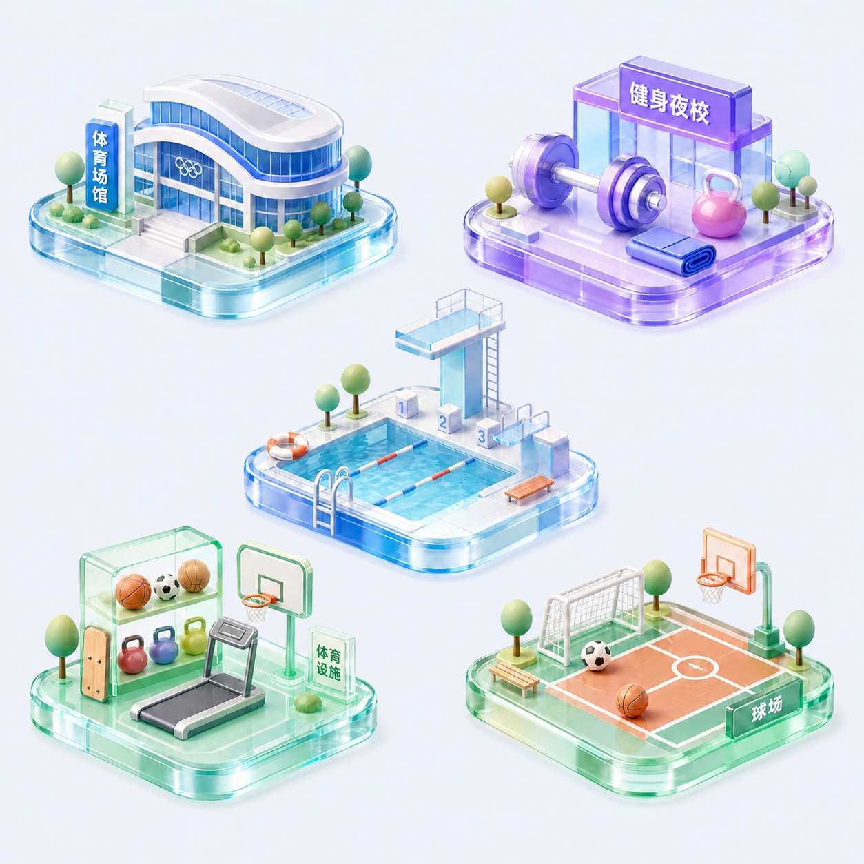 将图片背景颜色替换为色值#F4F6F9（浅灰蓝色），保持图标主… - 图片创意预览