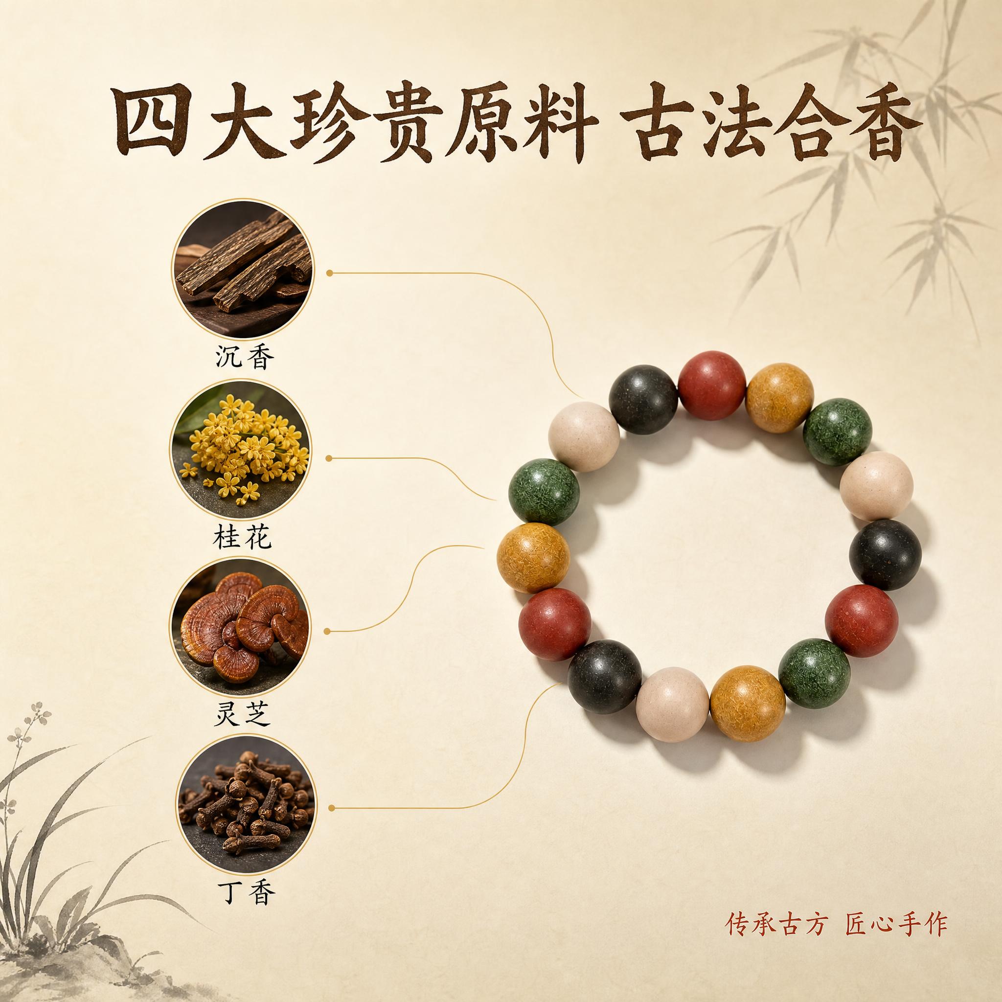 [主图-2] 核心原料与功效展示，突出四大珍贵原料成分，传递养… - 图片创意预览