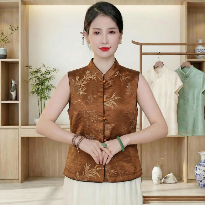 保持图2中衣服版型、细节不变，给图1人物换上图2中的衣服预览效果