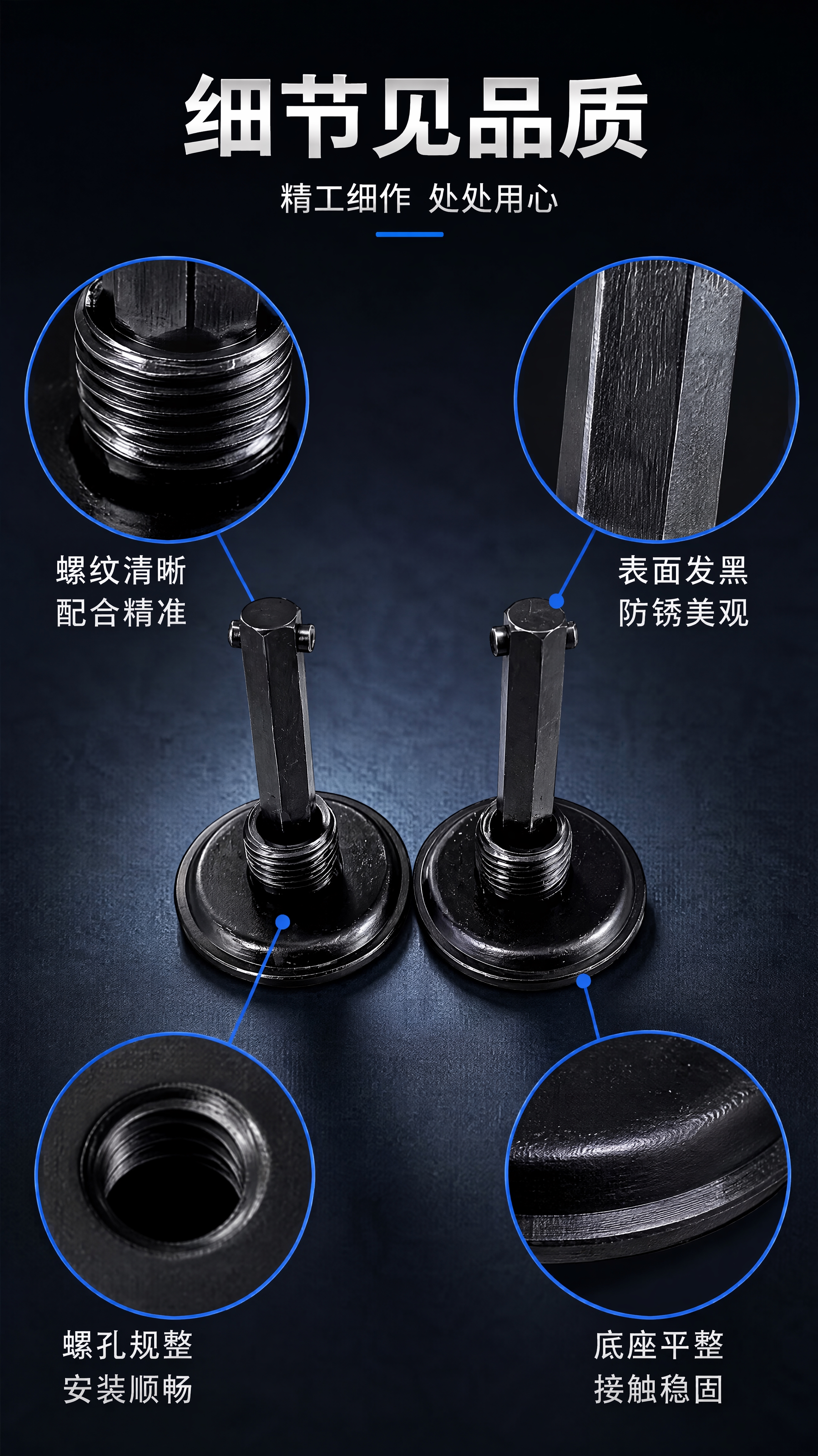 [第7张] 详情页细节微距-STM挡块关键部位放大展示。本张使… - 图片创意预览