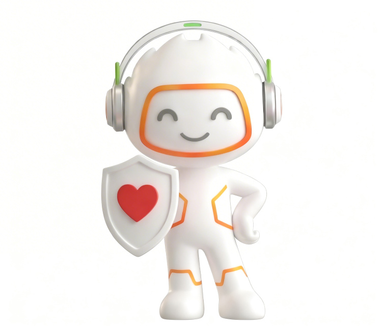 取消叉腰手腕处的橙色线条，保持其他元素和整体3D玩偶风格不变预览效果