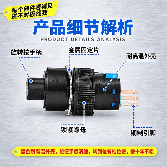 保持【图1】的所有内容、文字、产品、蓝色虚线引线标注、黄色钩子标签、底部黄色钩子小字、浅灰色金属拉丝背景全部不变，只将整体尺寸调整为800×800像素的正方形，内容居中适配，上下留出均匀的浅灰色金属拉丝背景边距，整体比例协调不拉伸变形。