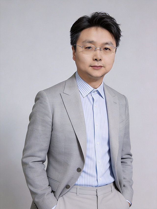 参考图中保留人物脸型、五官特征、年龄、服装、背景、整体构图姿势不变，仅修改更换为自然蓬松的侧分短发，纹理自然不僵硬，保持日常清爽的职场风格，画质清晰，保持原图所有其他细节不变，32k画质，细节清晰