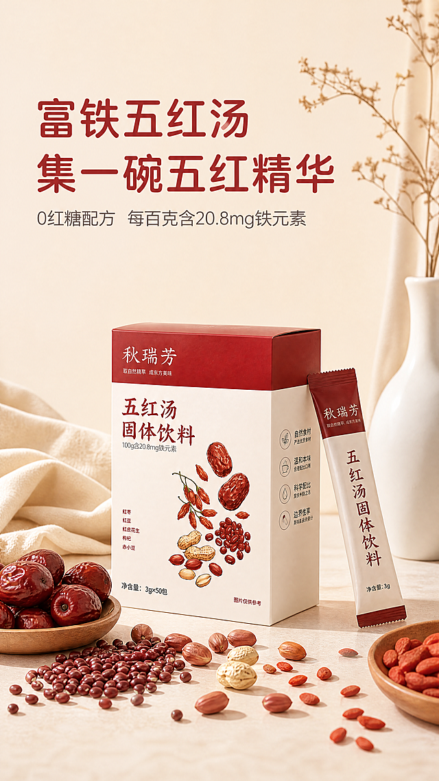 请帮我根据主图生成详情页长图， 可根据电商详情页调整排版，但是不太要增减图片文字内容避免违规「图片1」「图片1」「图片1」「图片1」「图片1」