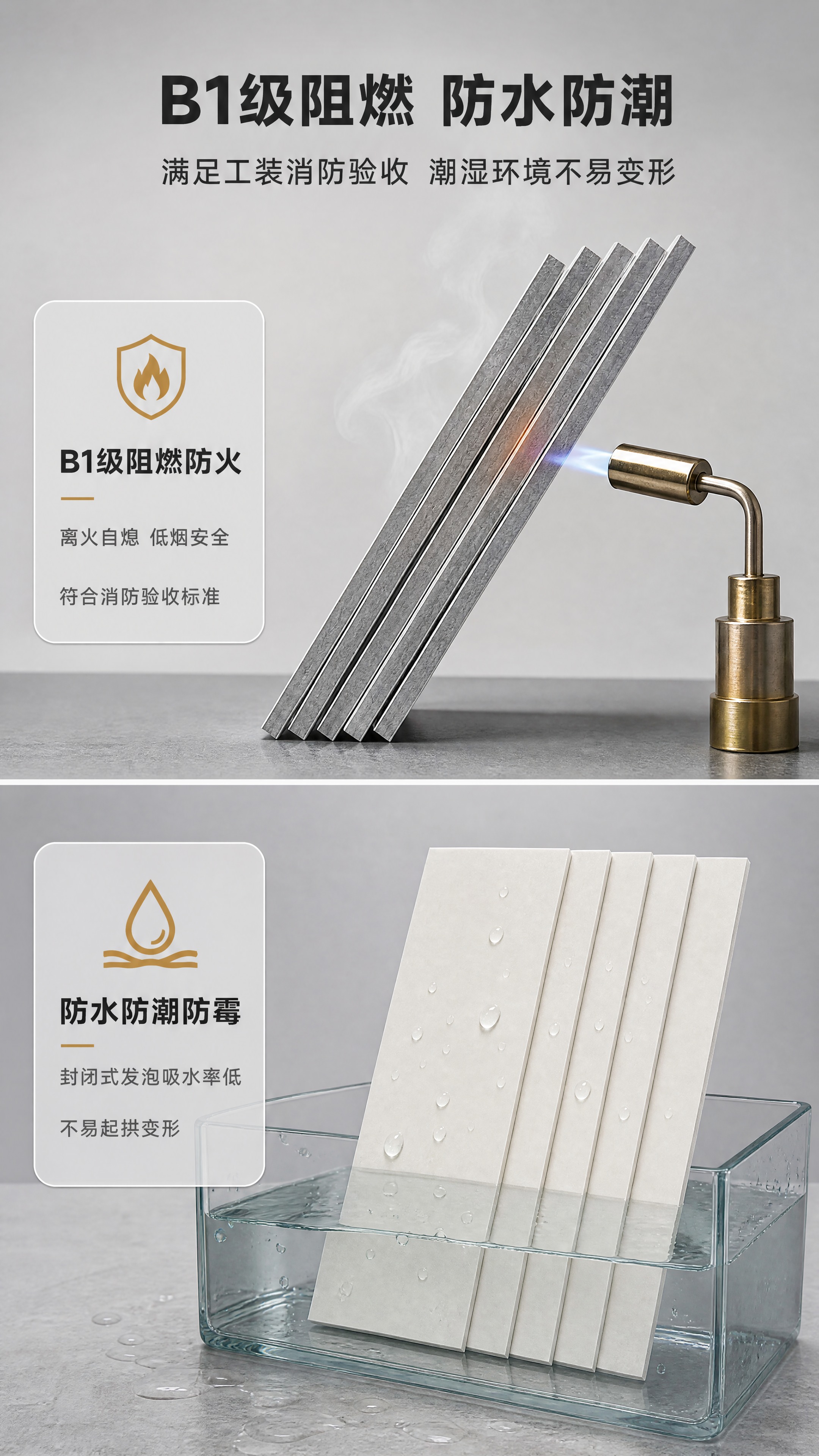 [商品] 使用【图1】灰色碳晶板、【图2】白色裸板；保留板材颜… - 图片创意预览