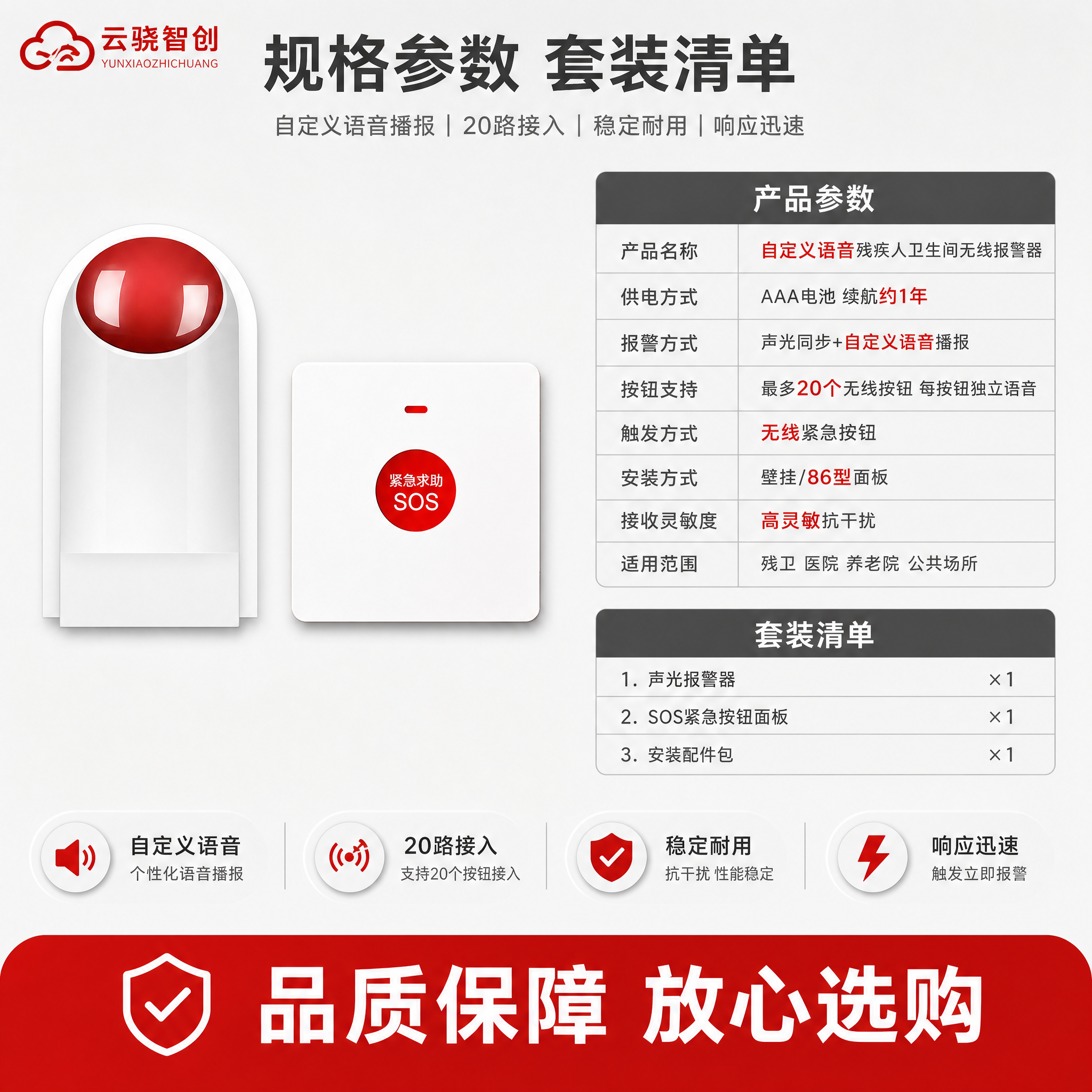 [主图-5] 规格参数与套装清单图，主题为产品完整技术参数及套… - 图片创意预览