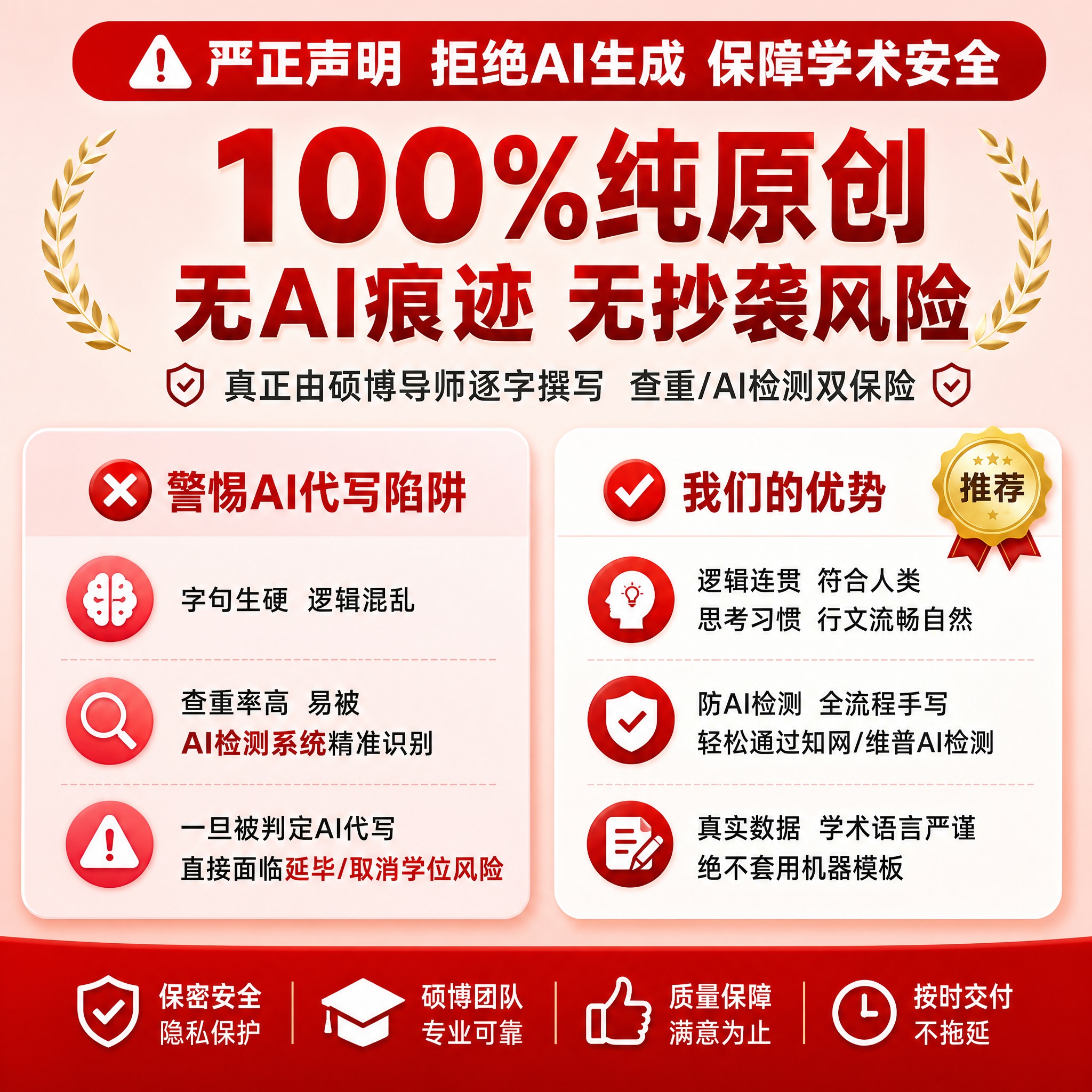 [主图-4] 原创保障与AI对比，参照参考图版式，红色系京东风… - 图片创意预览