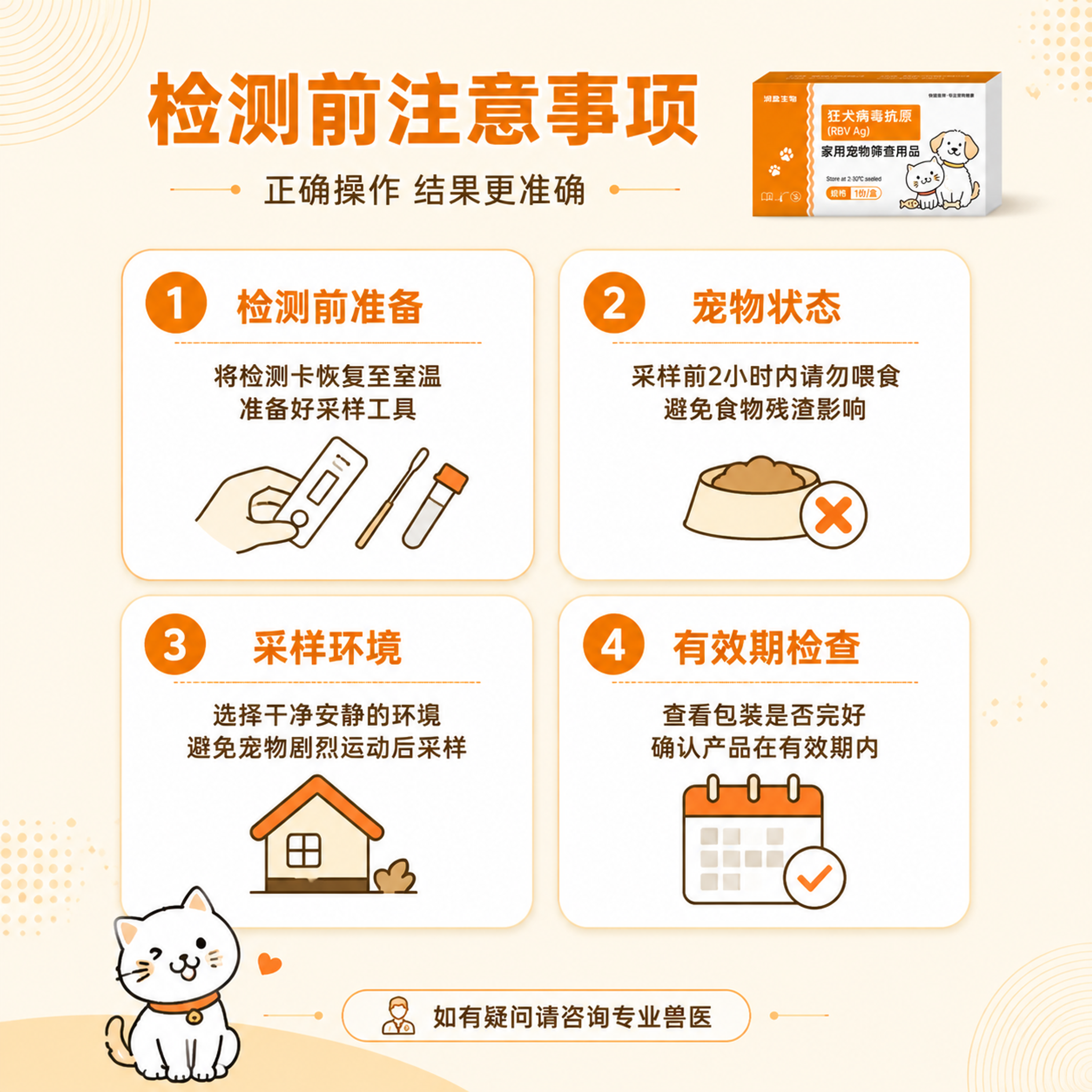 [主图-3] 检测前注意事项主图 [氛围风格] 清晰明了的操作… - 图片创意预览