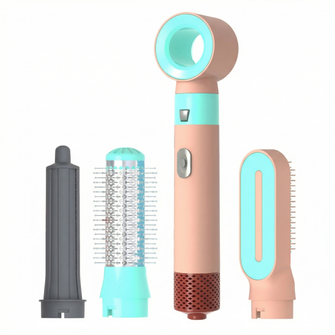 [主图 1] 5-in-1 Multifunctional Hot Air Styler, pure white background (#FFFFFF), product centered, occ预览效果