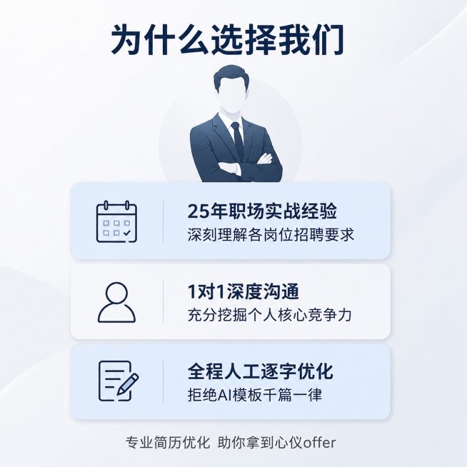 [主图-3] 服务优势信任背书。[氛围风格] 简约商务浅色系，专业可信风格；[画质] 高清商业设计，画面干净通透。[元素] 浅灰白色背景，画面中心三张优势卡片竖向排列，每张卡片配一个简约线性图标。顶部预览效果