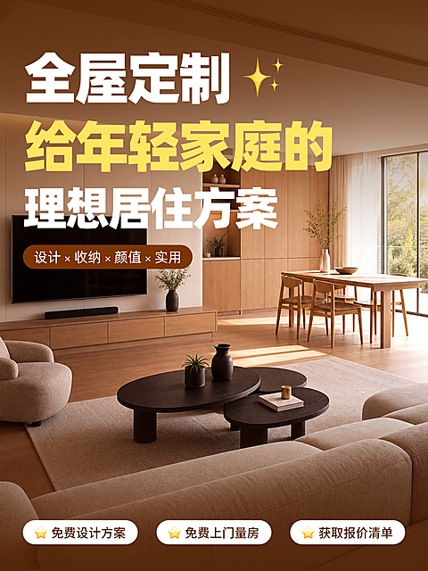 小红书封面家装封面全屋定制