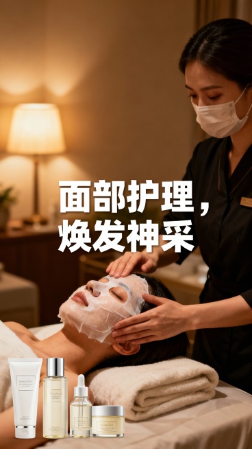 生成50张上门按摩的图片，图片可以加入一些文字预览效果