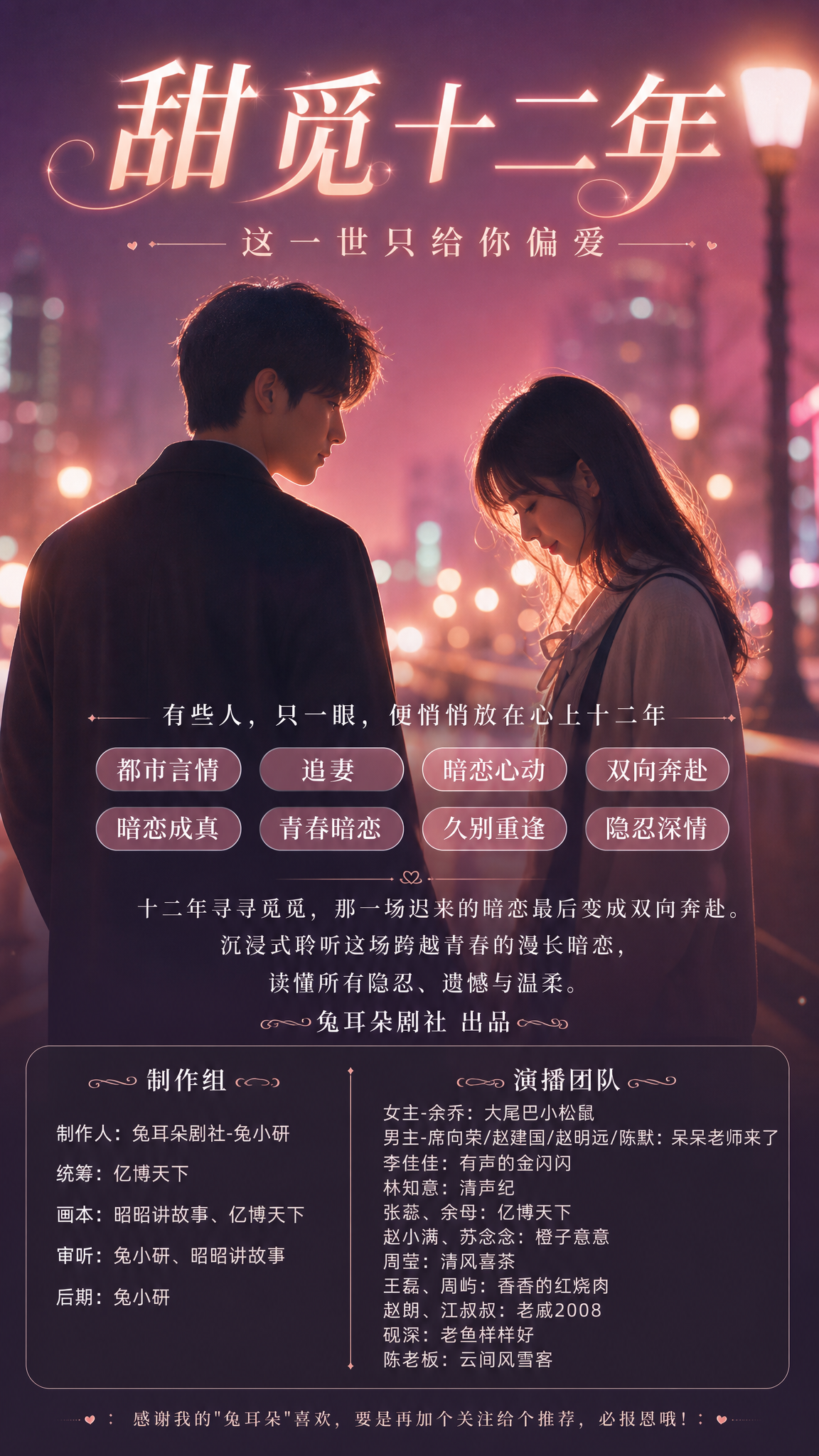 参考图风格复刻，保留版式骨架与氛围，替换全部文案内容。都市言情… - 图片创意预览
