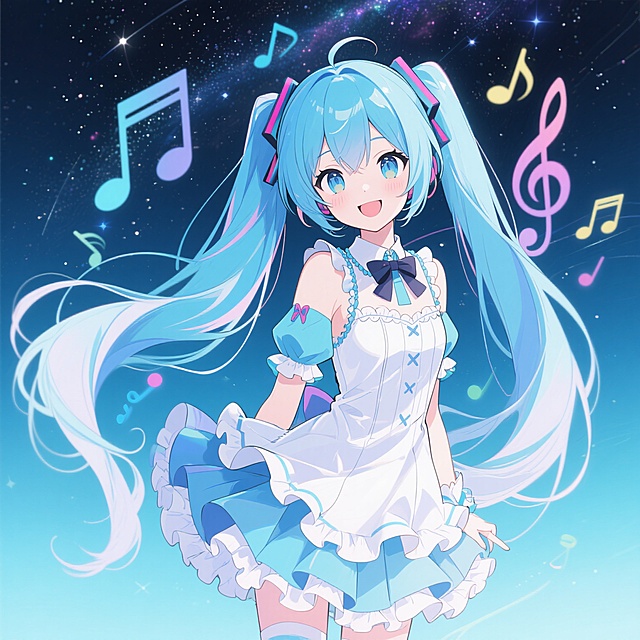 洛天依画成了初音未来