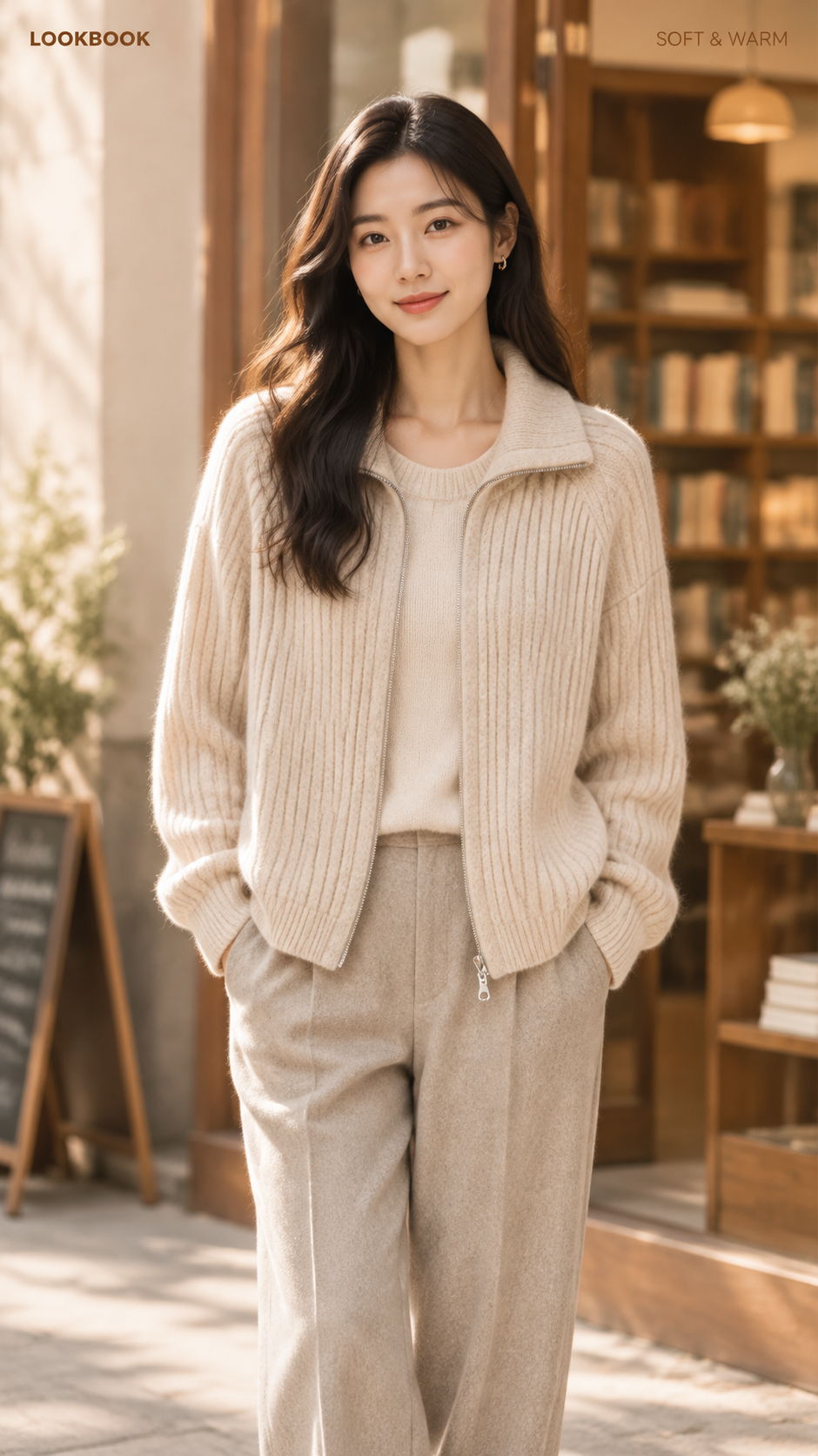 [标题版式] 标题为小号英文装饰LOOKBOOK置顶部左上，横… - 图片创意预览