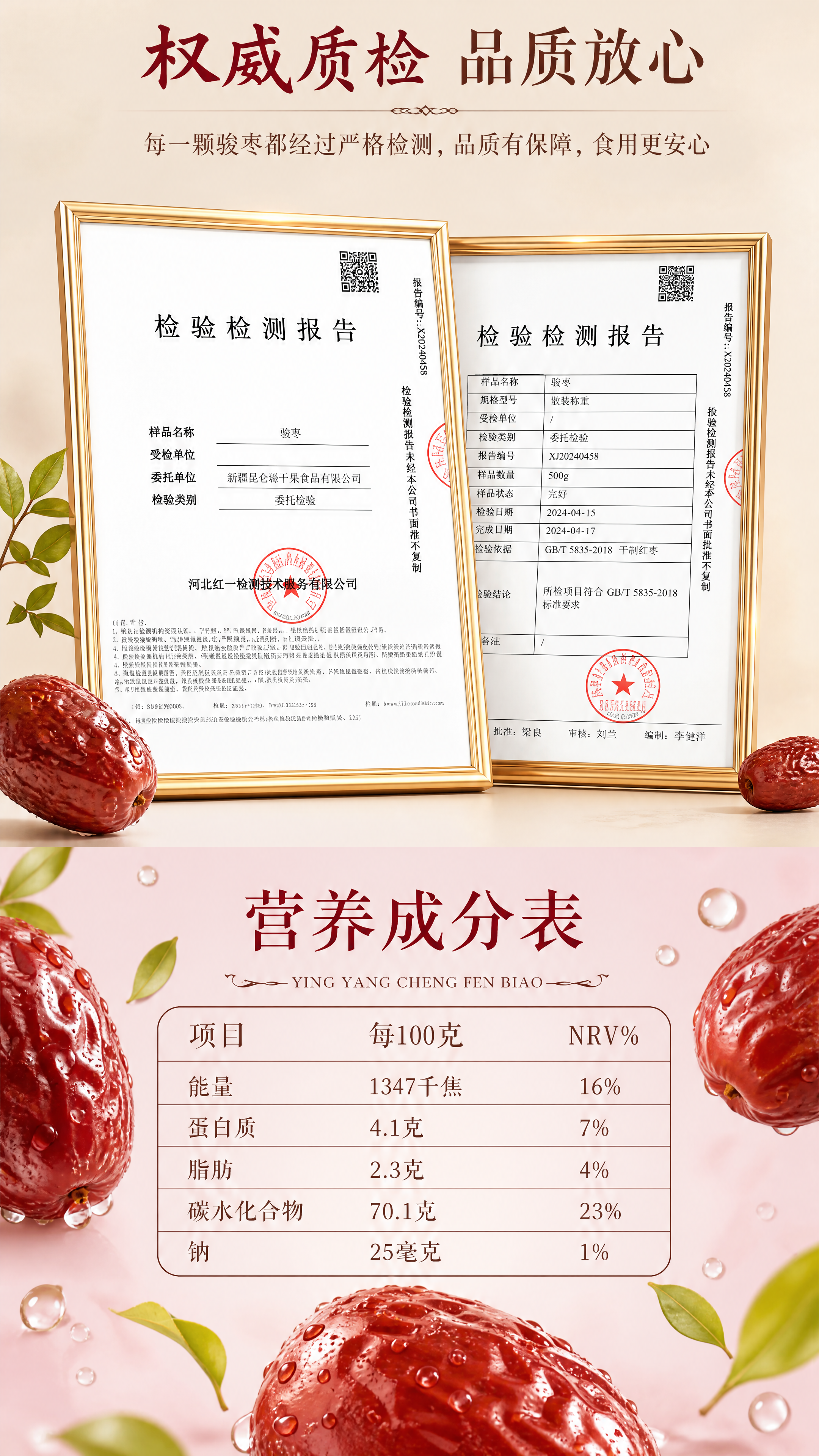 [商品] 使用【图1】产品中的骏枣实物形态为参考，生成带水珠的… - 图片创意预览