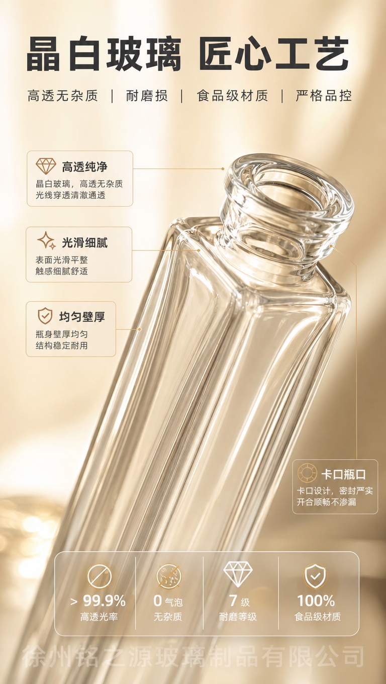 [商品] 使用【图4】方瓶透明玻璃香水瓶局部；保留高透玻璃材质… - 图片创意预览