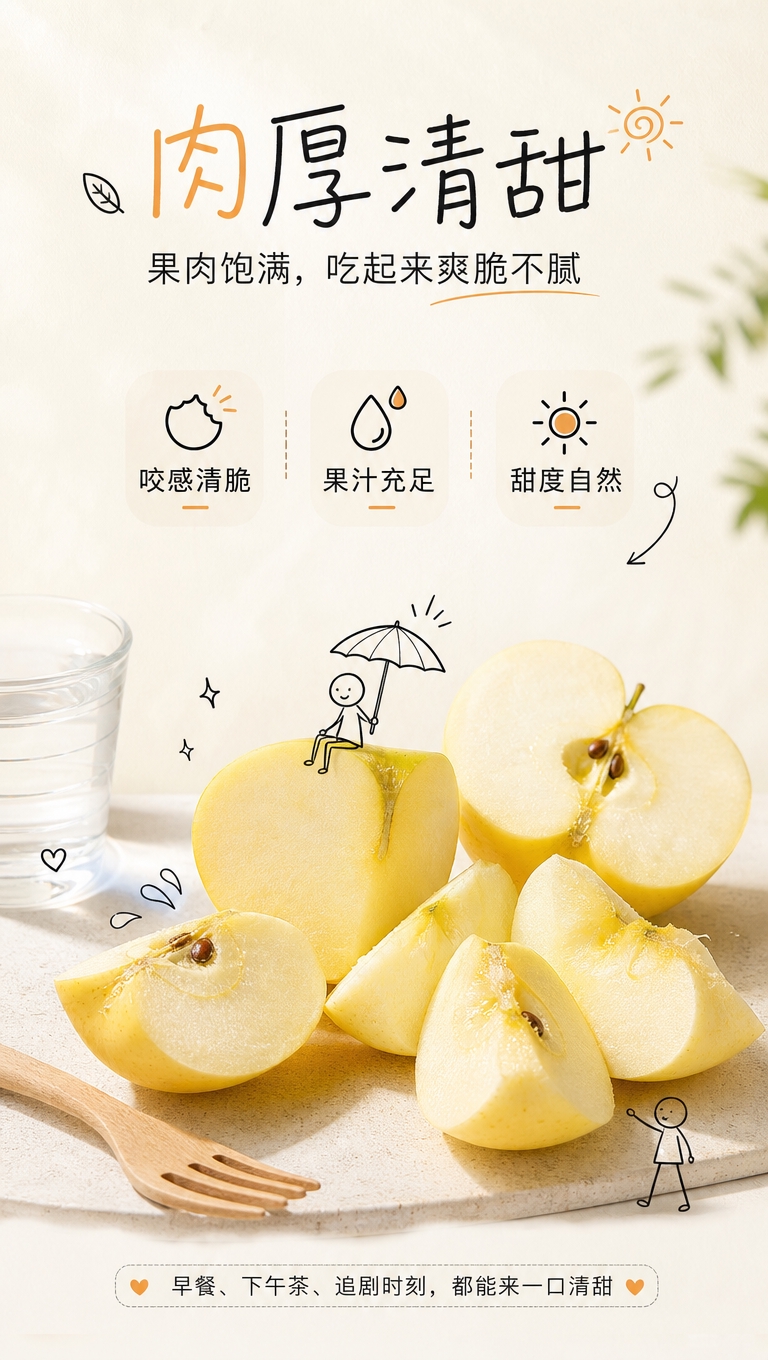 [商品] 使用【图1】【图2】【图3】【图4】烟台奶油富士苹果… - 图片创意预览