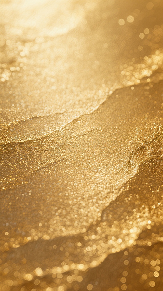 一张呈现出奢华金色调的背景，表面带有细腻且不规则的磨砂质感纹理，整体光泽柔和，由中心向四周呈现自然的明暗过渡，散发着温暖而高贵的氛围。
