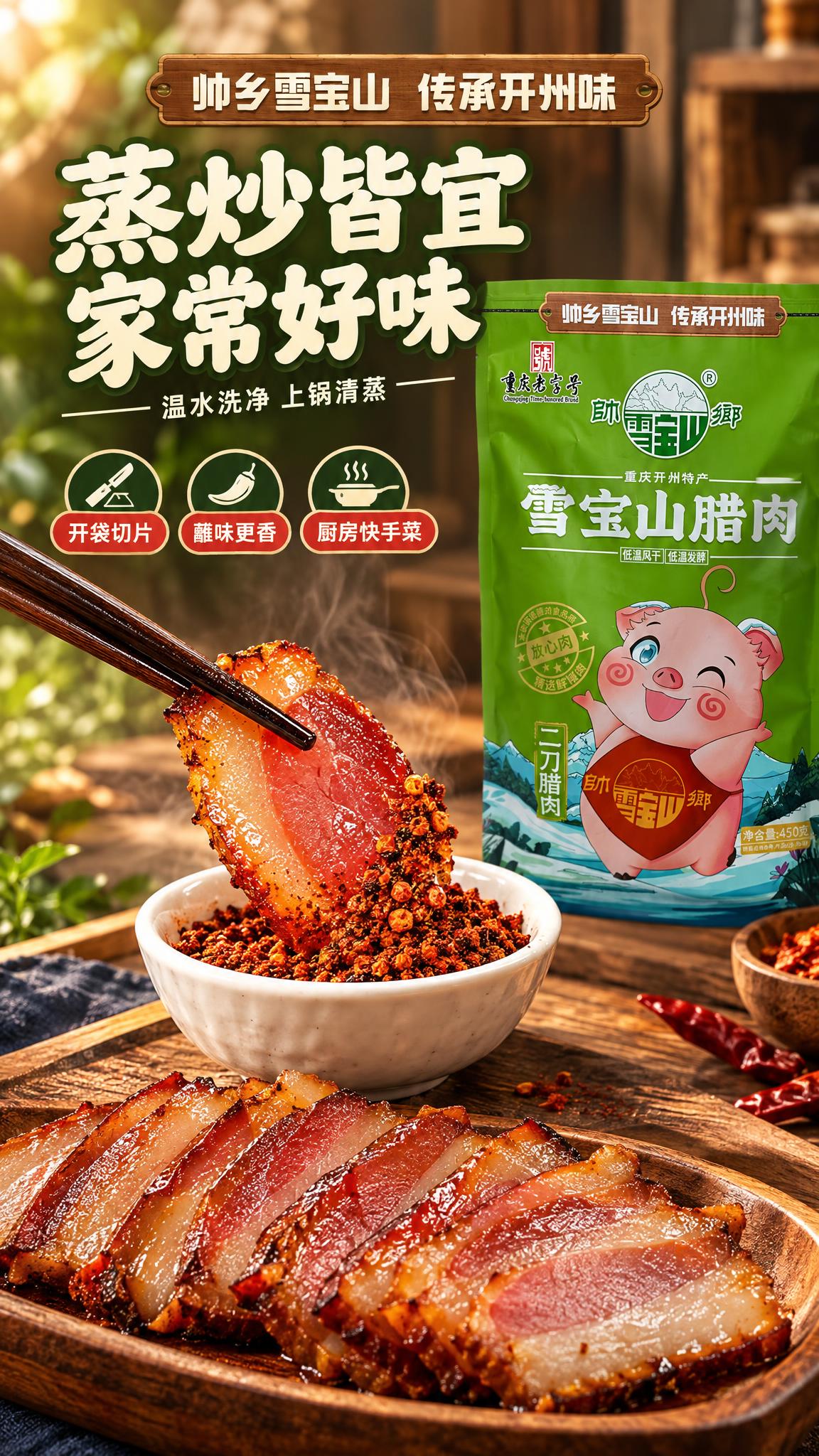 抖音详情页食用动作页（9:16竖版，中文，暖调食欲实拍）：中近… - 图片创意预览