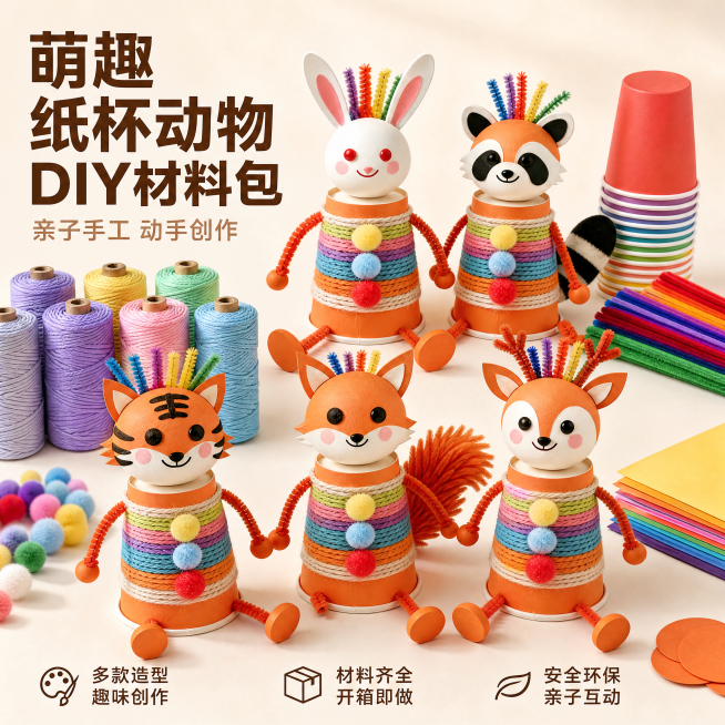 「图片1」「图片1」「图片1」「图片1」「图片1」「图片1」「图片1」「图片1」「图片1」「图片1」通过这些手工DIy材料包，帮我生成3张不同风格的主图，尺寸1比1预览效果