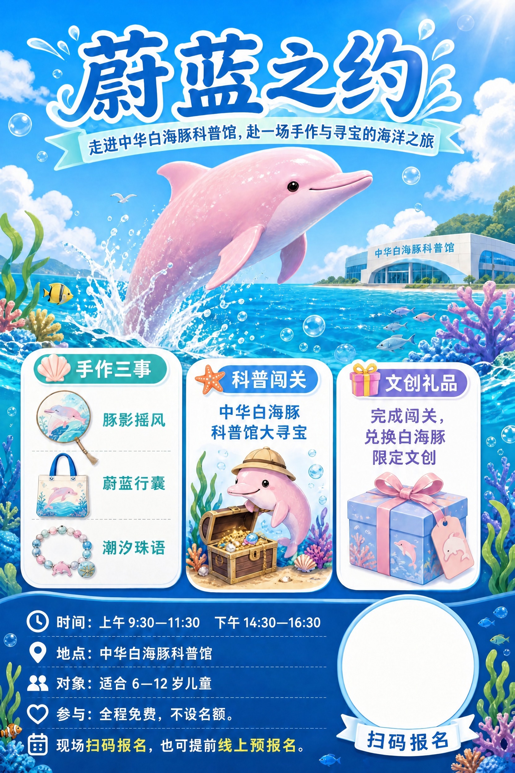 基于参考图，修改底部活动信息区域的"参与"行：将"参与：全程免… - 图片创意预览