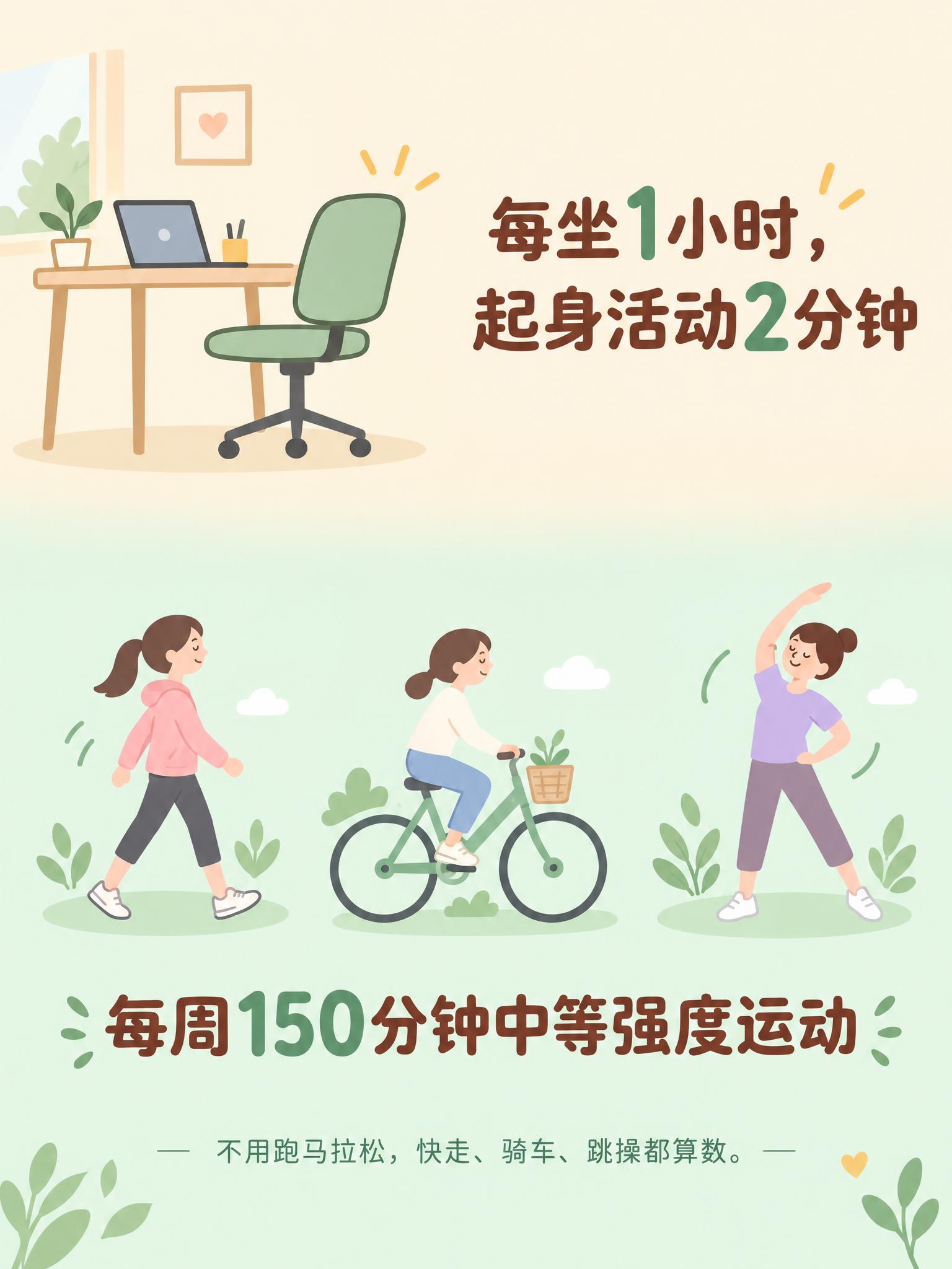 一张公众号健康科普信息图，上下分栏布局，整体风格温暖清新、柔和… - 图片创意预览