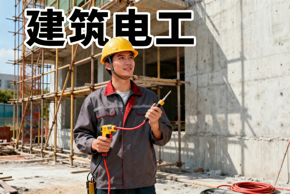 去除图片中的“培训”文字，仅保留“建筑电工”预览效果